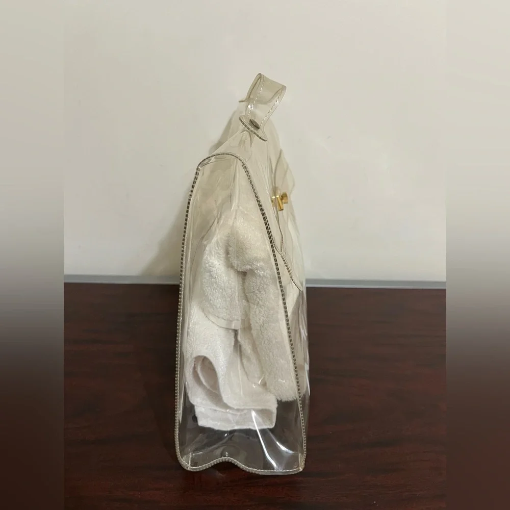 HERMES VINYL SOUVENIR KELLY TRANSPARENT PURSE - Picture 8 of 12